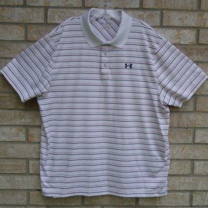 SIZE 2XL. Under Armour heat gear polo golf shirt.